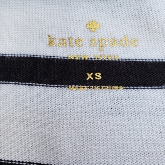 Kate Spade Striped Boat Neck Long Sleeves Dress XS - Picture 6 of 8